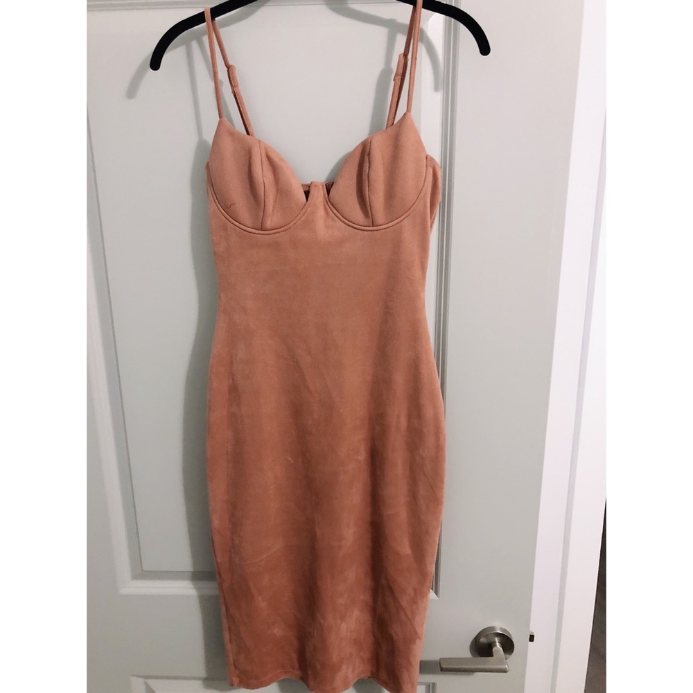 Blush Suede Dress